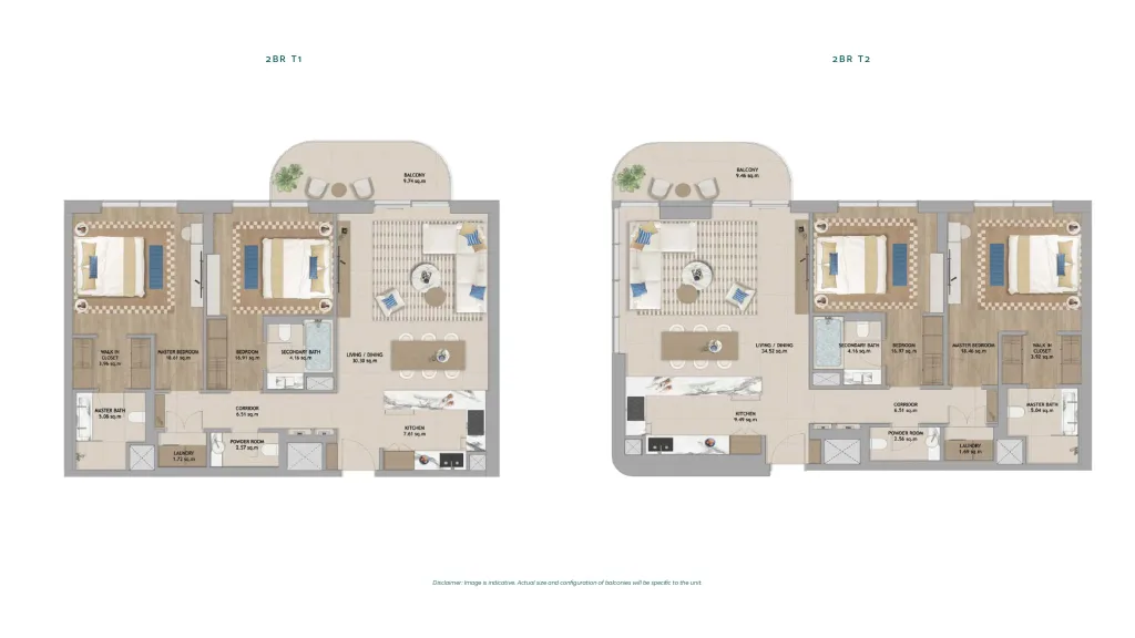 ALDAR_Fahid Beach House-2ベッド